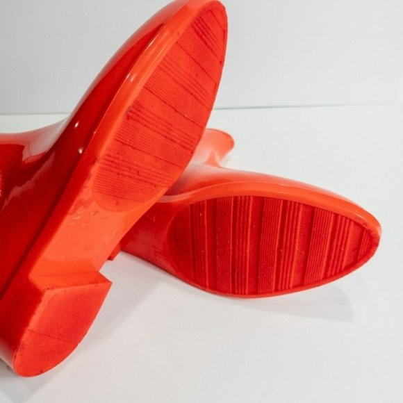 INC International Concepts Raelyn Rain Boots Red -7 - Picture 4 of 4